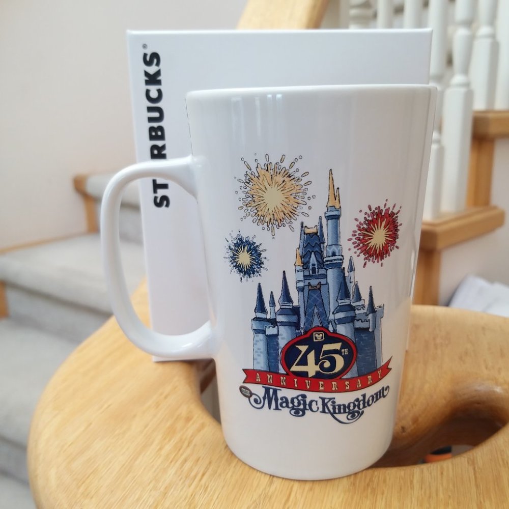 STARBUCKS Disney's  WDW Magic Kingdom 45th Anniversary  - NEW - Picture 14 of 14